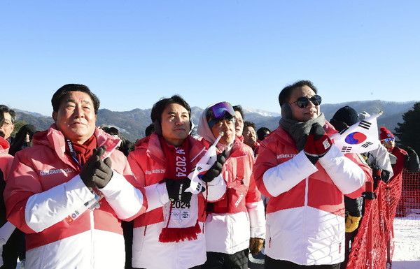 방기선 국무조정실장이 25일 2024 강원 동계청소년올림픽대회의 설상경기가 열리고 있는 횡성군(군수 김명기)을 방문했다.